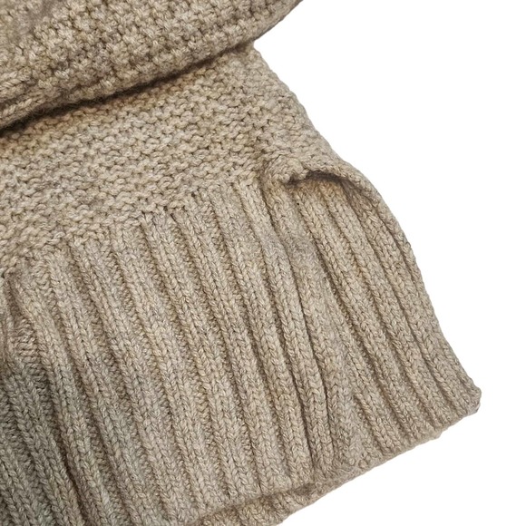 Madewell Chunky Turtleneck Sweater - XS - Wool Blend - Tan - Picture 3 of 6